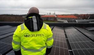 Nyt tag med solceller fra Nim Gruppen